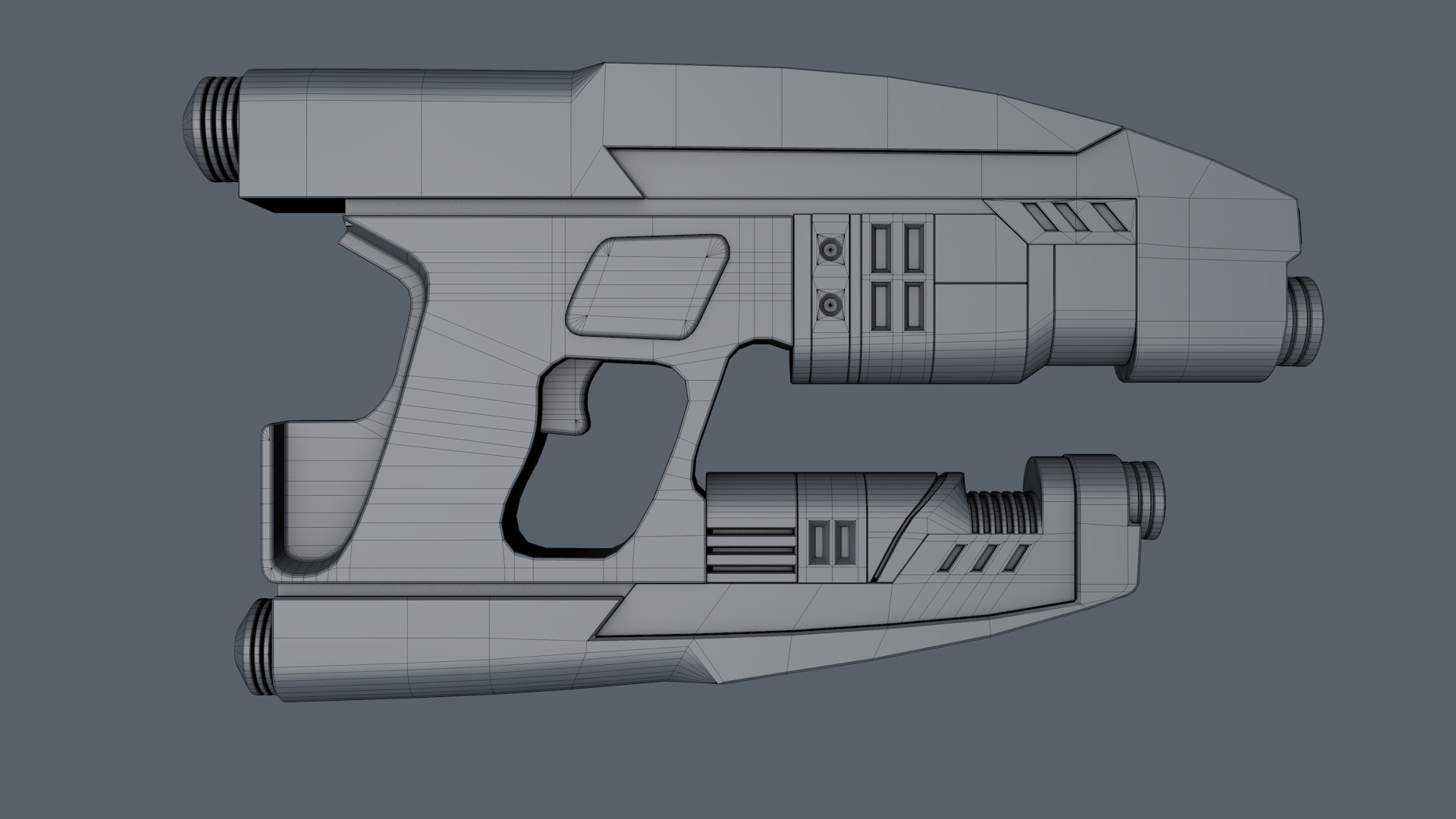 Sci Fi Gun 3D model_15