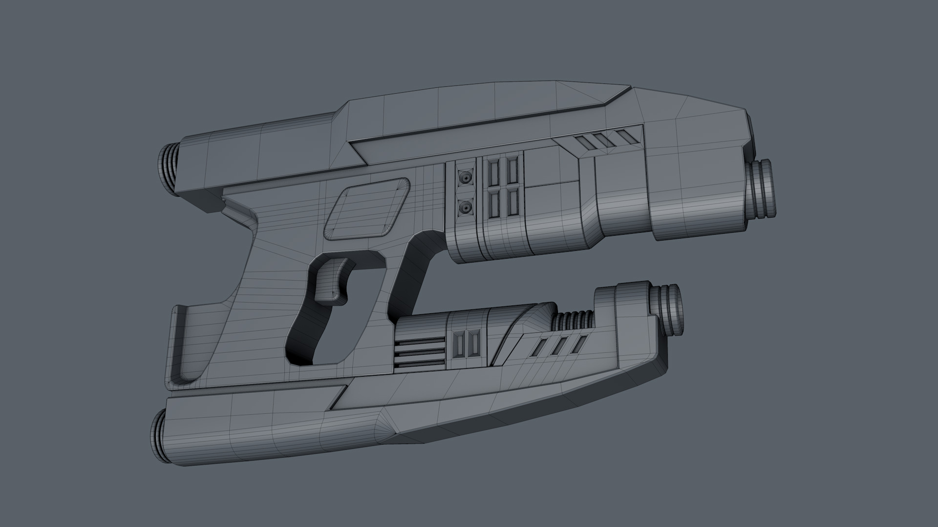 Sci Fi Gun 3D model_8