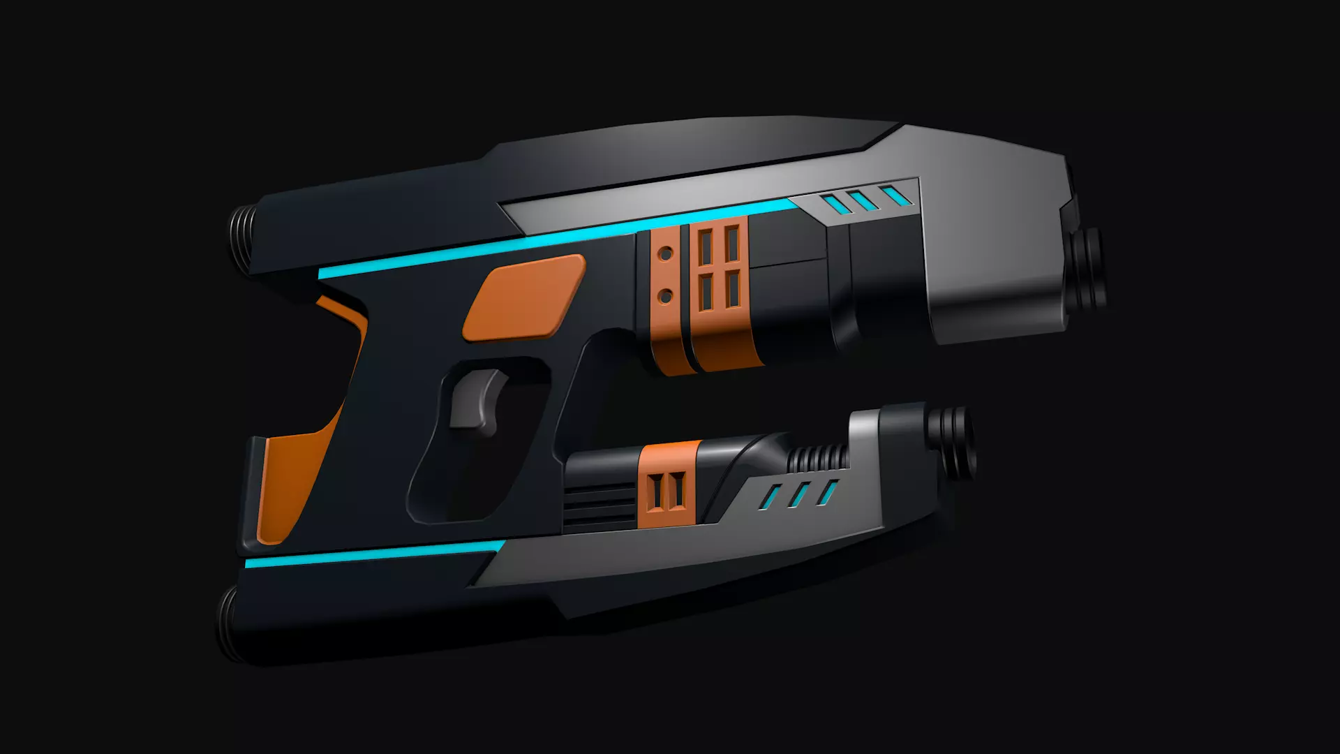 Sci Fi Gun 3D model_0