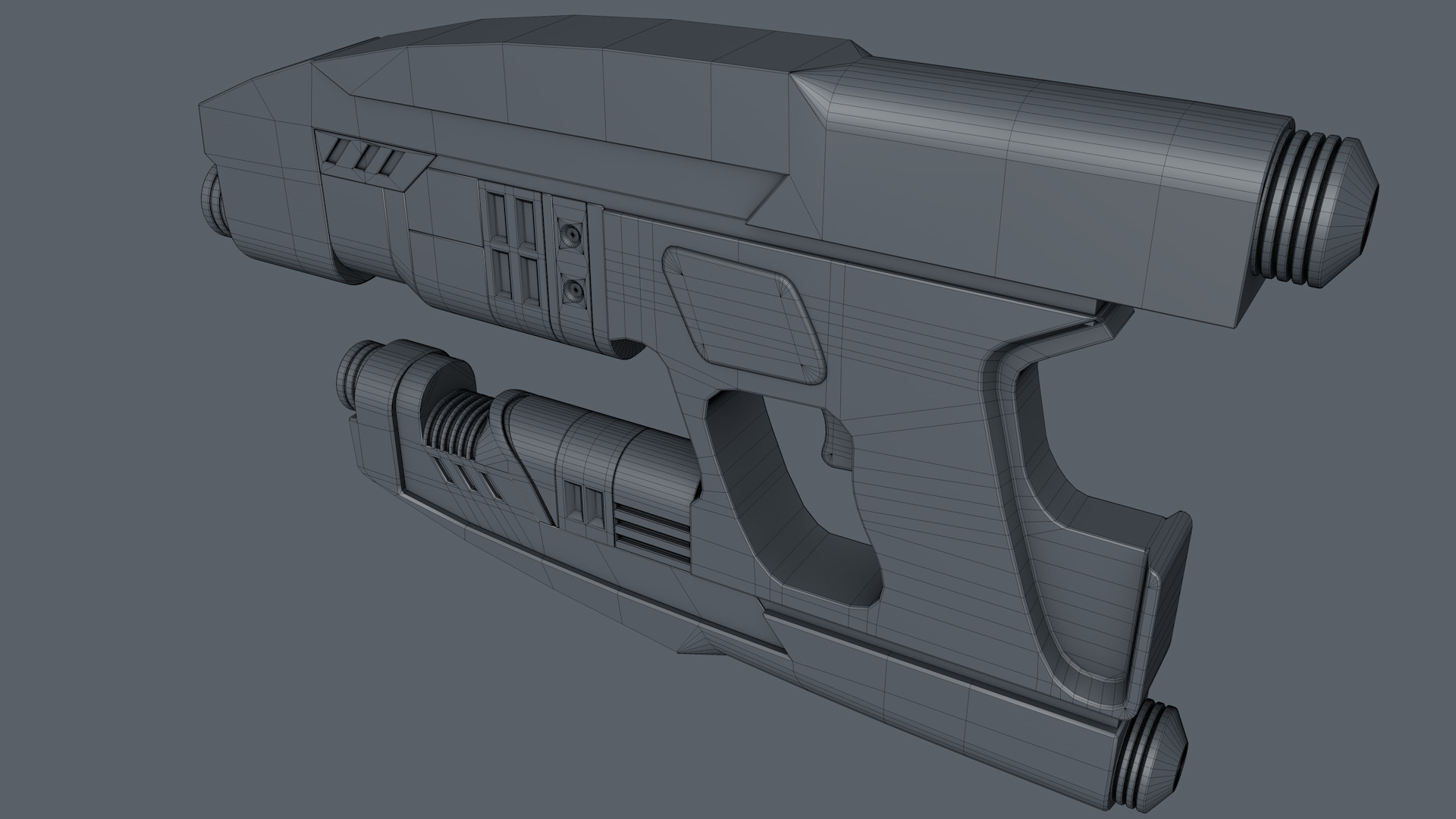 Sci Fi Gun 3D model_12