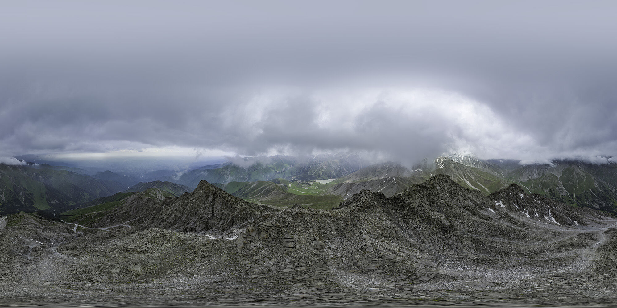 HDR - Mountain Top in the Clouds 3D model_1