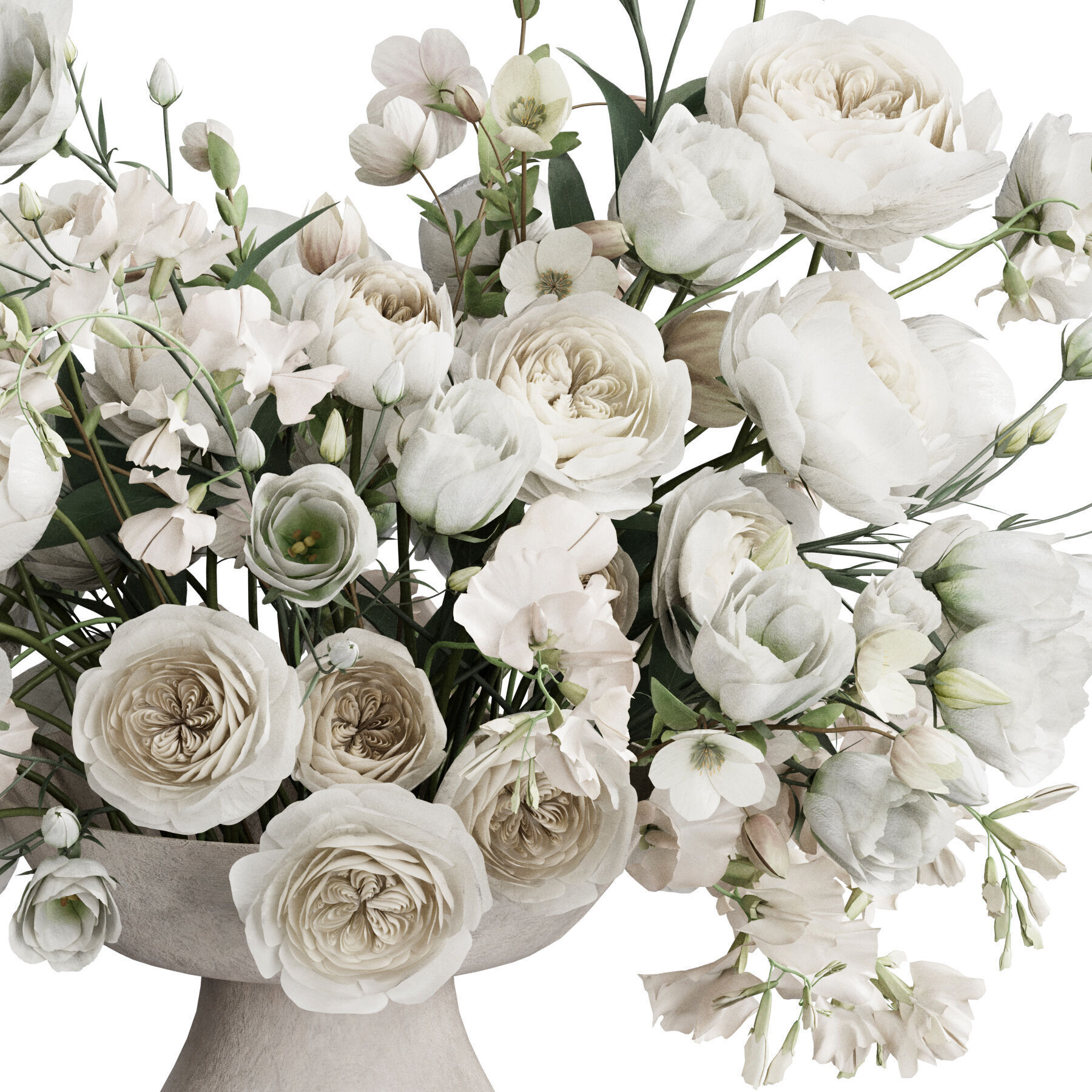 Flower In Vase 62 3D model_3