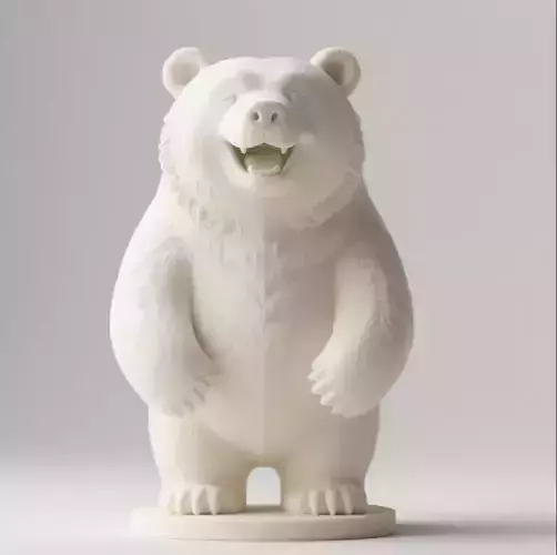 650   Laughing   Bear  Totem  Full  Body   3D Model