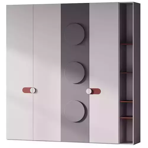 91 Wardrobe Composition with shelves