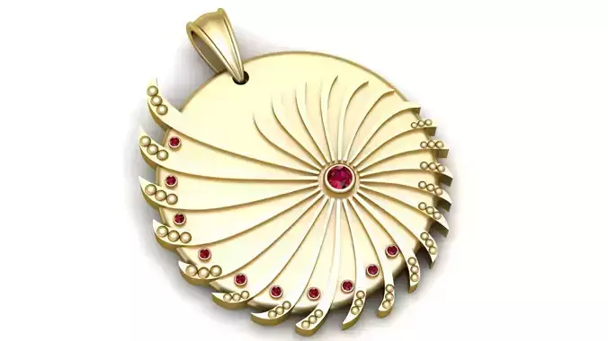 Spiral Bloom Pendant