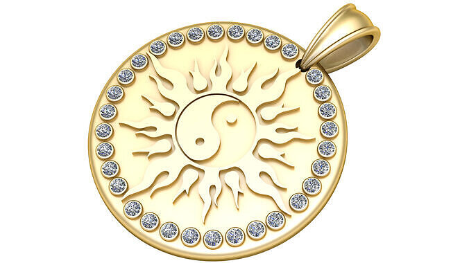 Yin Yang Pendant 3D print model