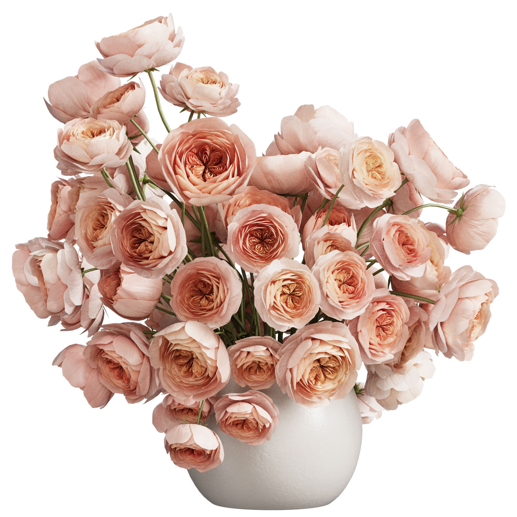 Flower In Vase 63 3D model_2