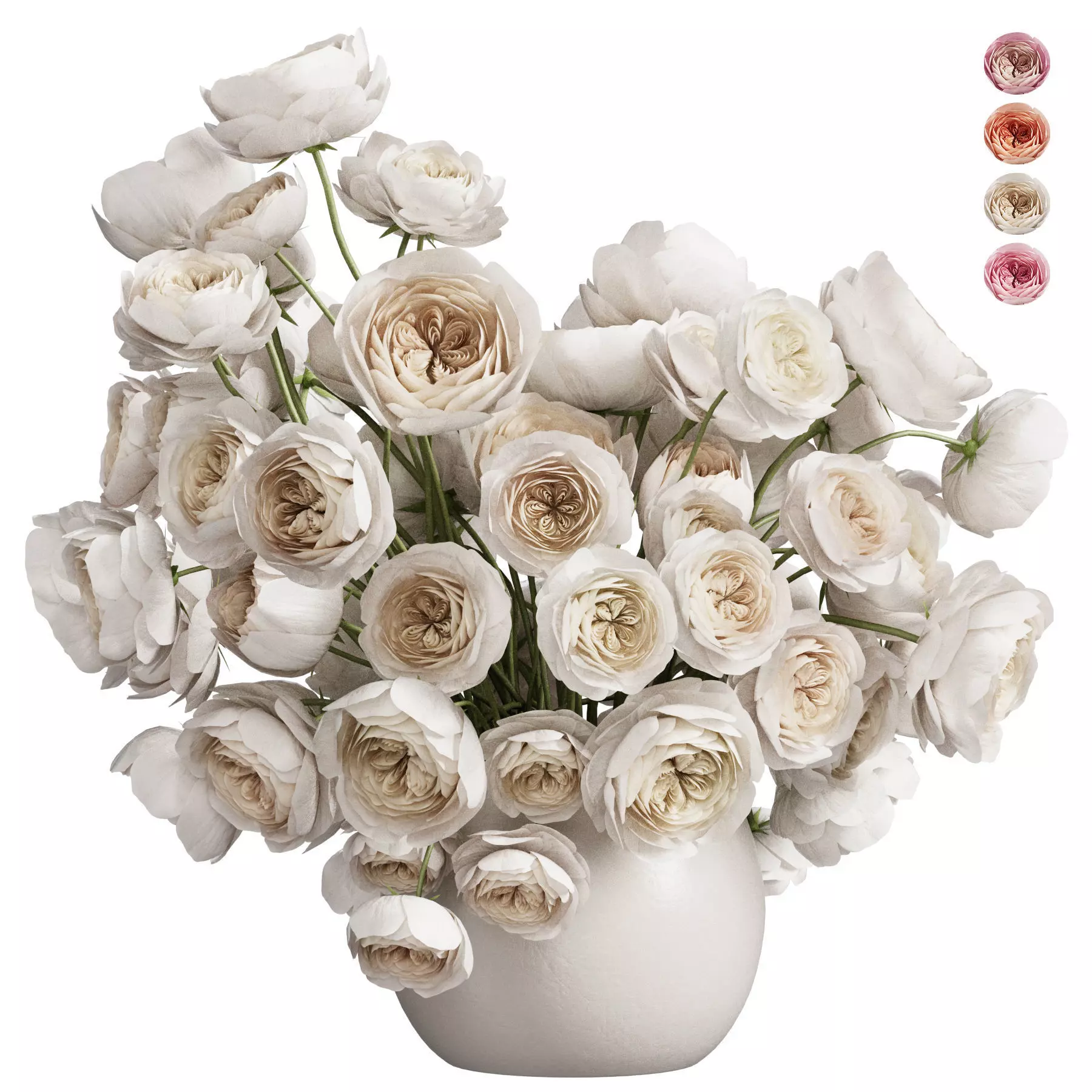 Flower In Vase 63 3D model_0