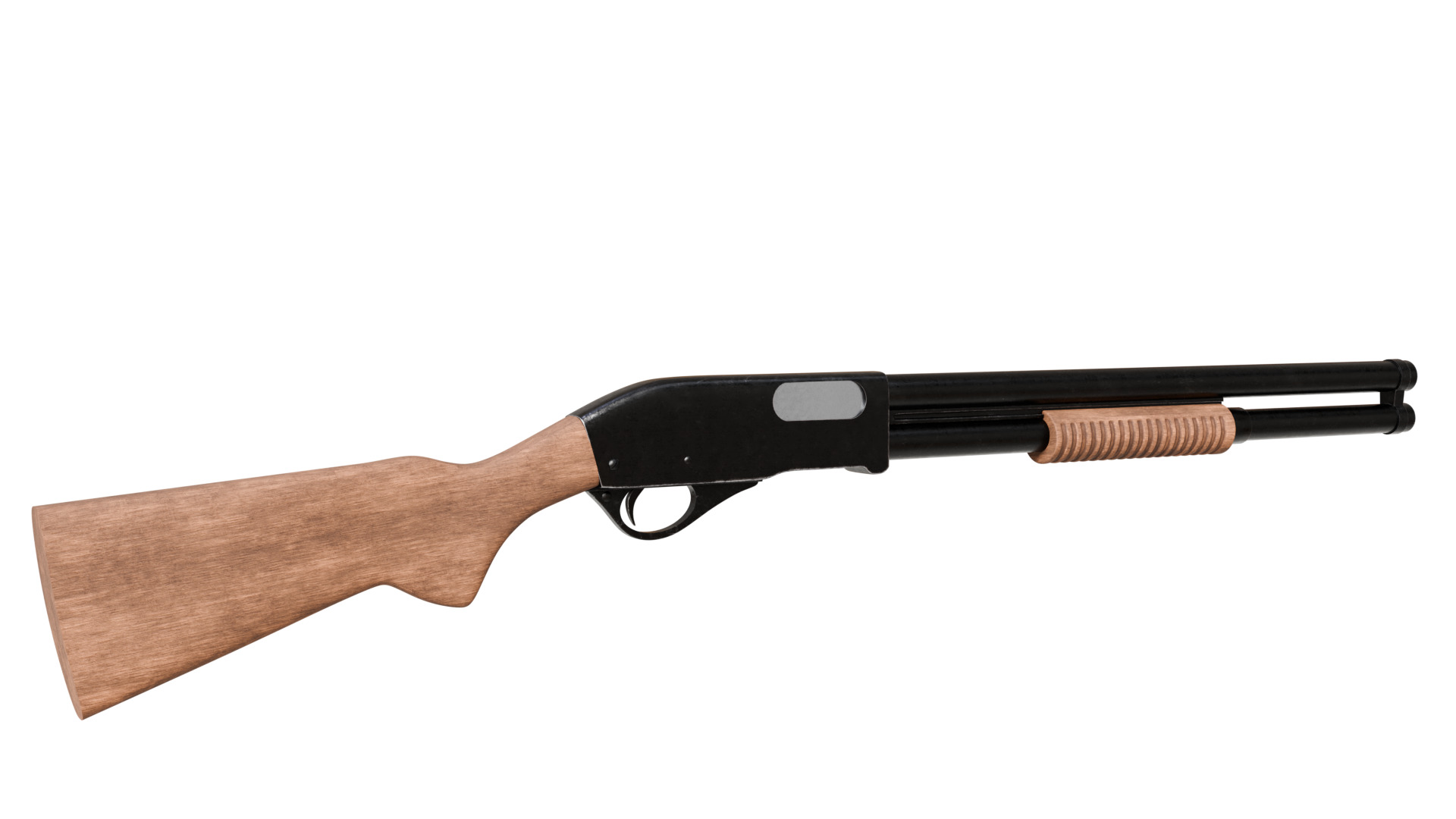 Pump-Action Shotgun 3D model_12