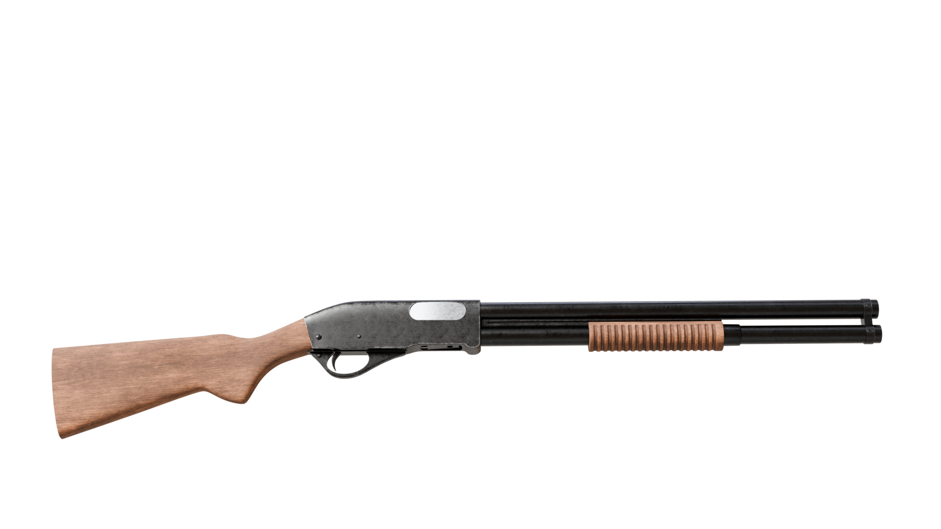 Pump-Action Shotgun 3D model_10