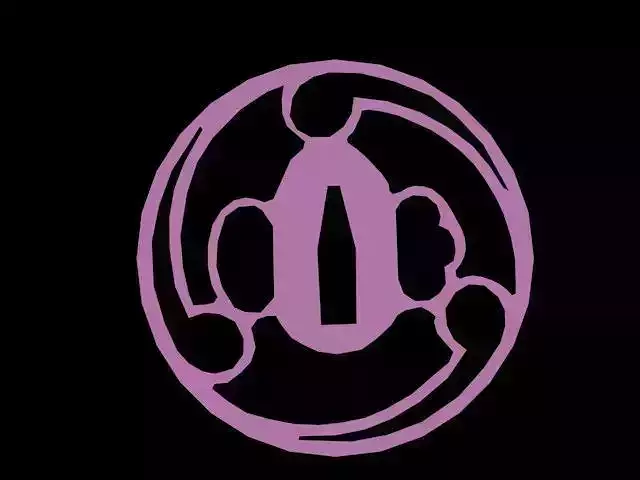 tsuba Free low-poly 3D model