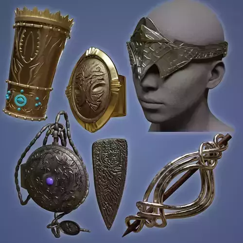 Duchess movable mask Elden Ring Nightreign cosplay 3D print model