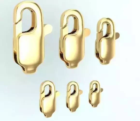 carabiner closures 3D print model