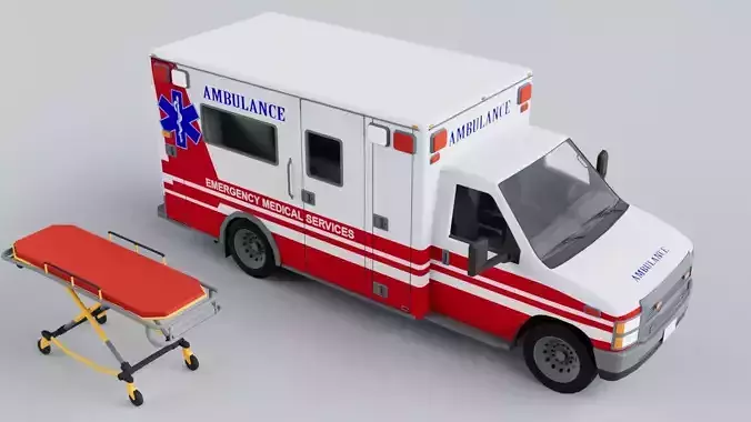 Ambulance Box Truck  Vehicle