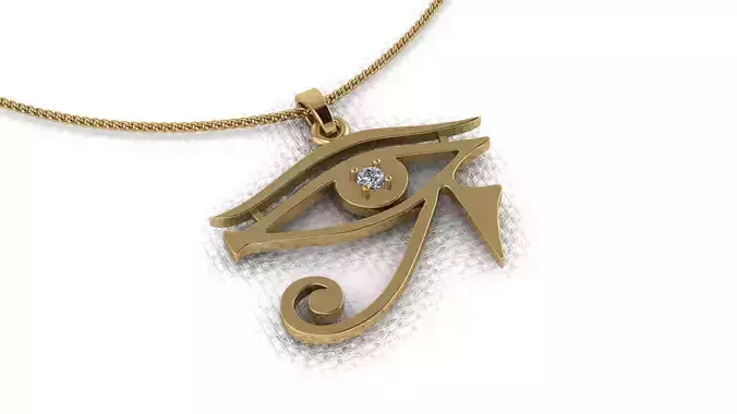 Pendants in the form of eyes horus ready for 3D printing 3D print model