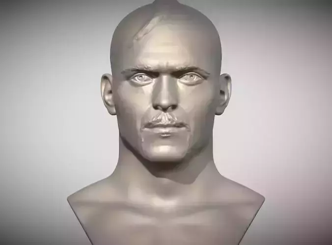 Oleksandr Usyk bust for 3D printing 3D print model