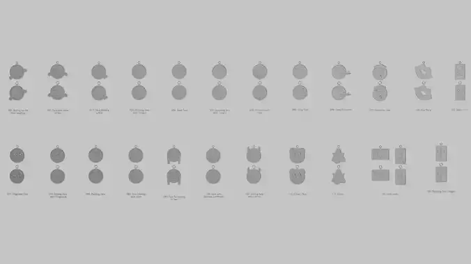 April Fools Day Pendant Pack Original Blend STL Collection