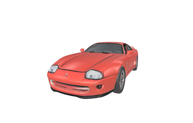 Adventurers LowPoly Car Low-poly 3D model