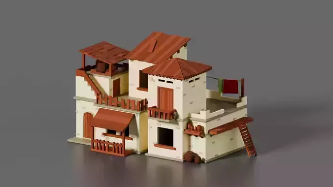 Stylized Urban Indian House