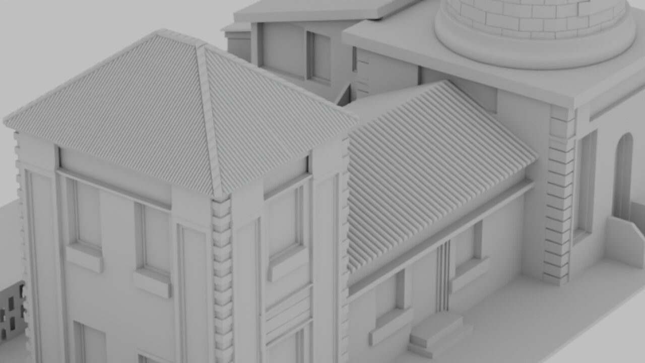 James Town Lighthouse High-Resolution 3D Model Ghana Landmark Low-poly 3D model_1