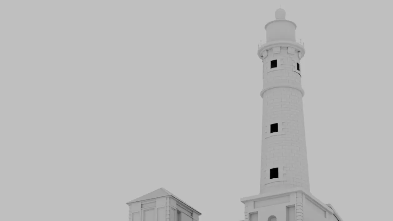James Town Lighthouse High-Resolution 3D Model Ghana Landmark Low-poly 3D model_0