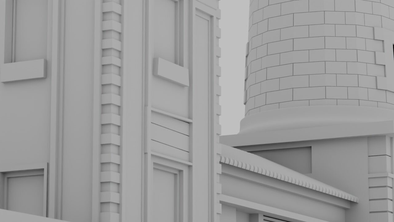 James Town Lighthouse High-Resolution 3D Model Ghana Landmark Low-poly 3D model_10