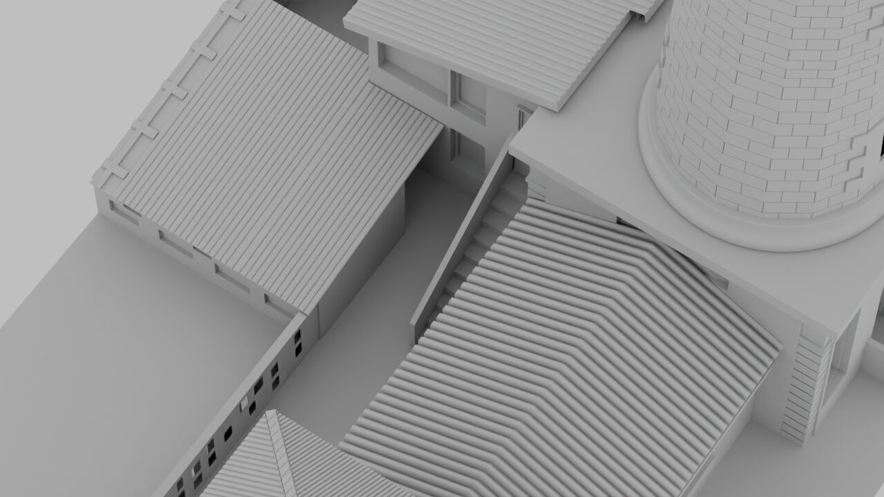 James Town Lighthouse High-Resolution 3D Model Ghana Landmark Low-poly 3D model_8