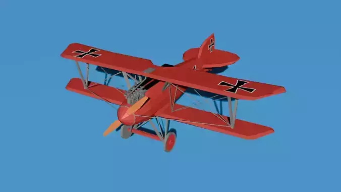 Albatros DIII Low Poly