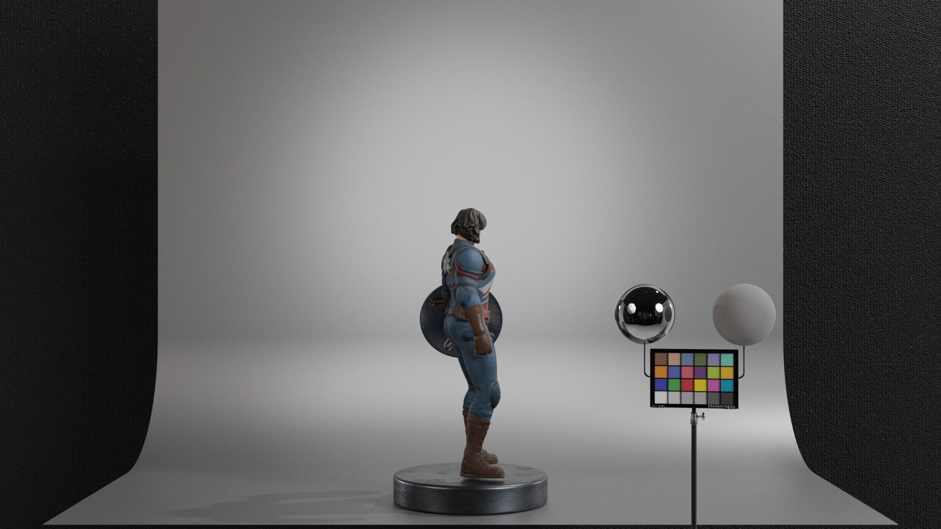 Captain Carter Low-poly 3D model_12