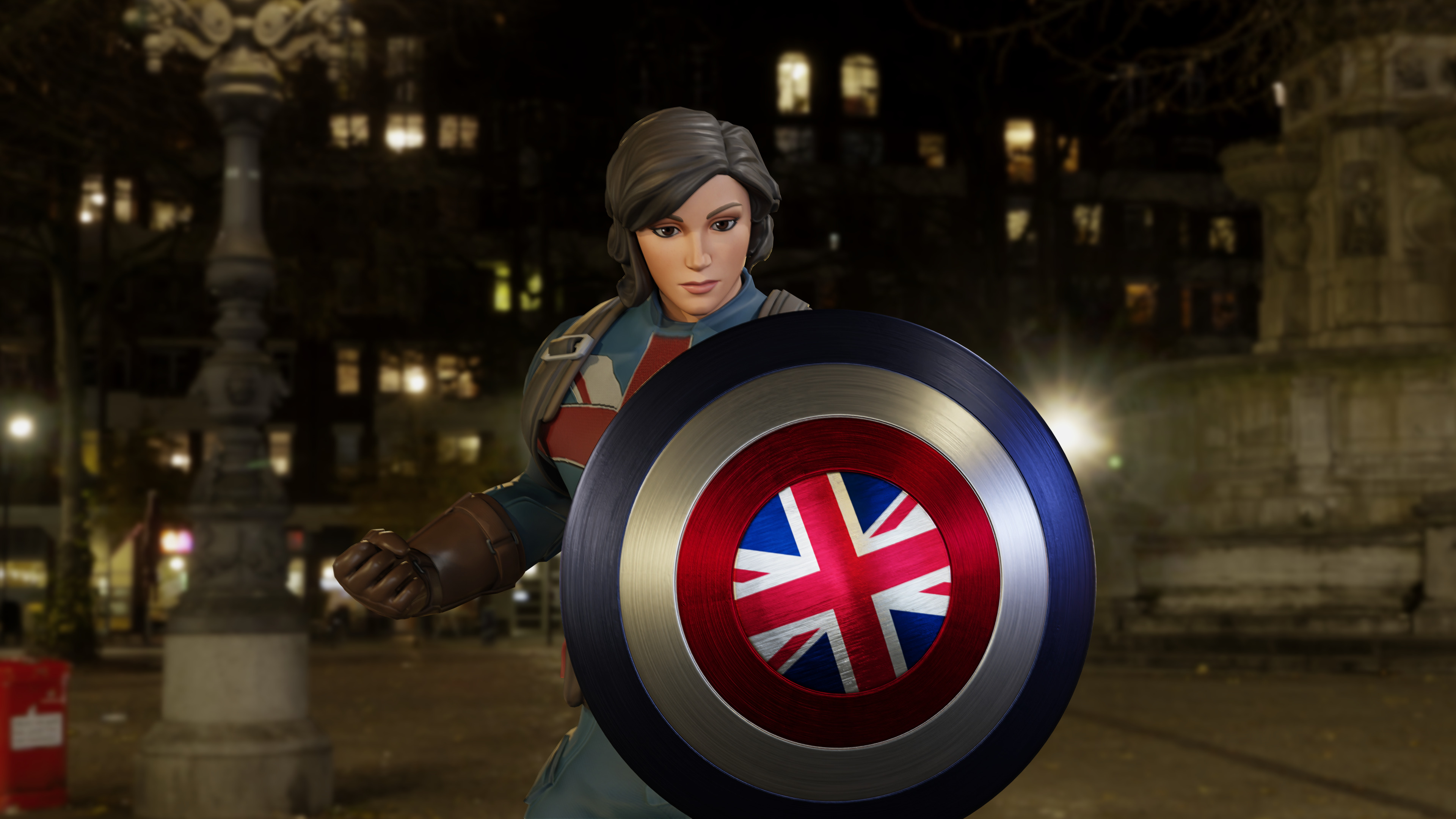 Captain Carter Low-poly 3D model_20