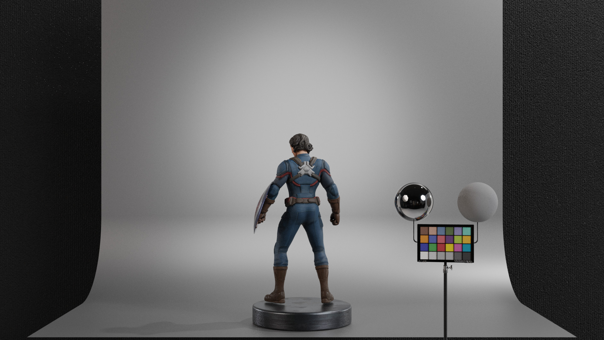 Captain Carter Low-poly 3D model_14