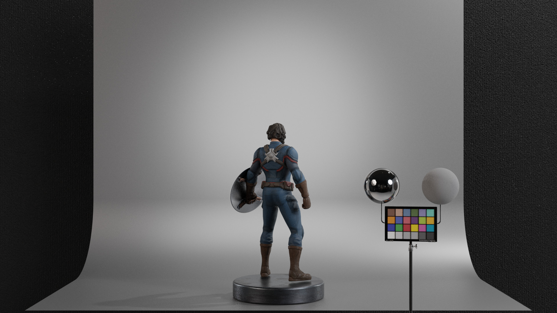 Captain Carter Low-poly 3D model_13