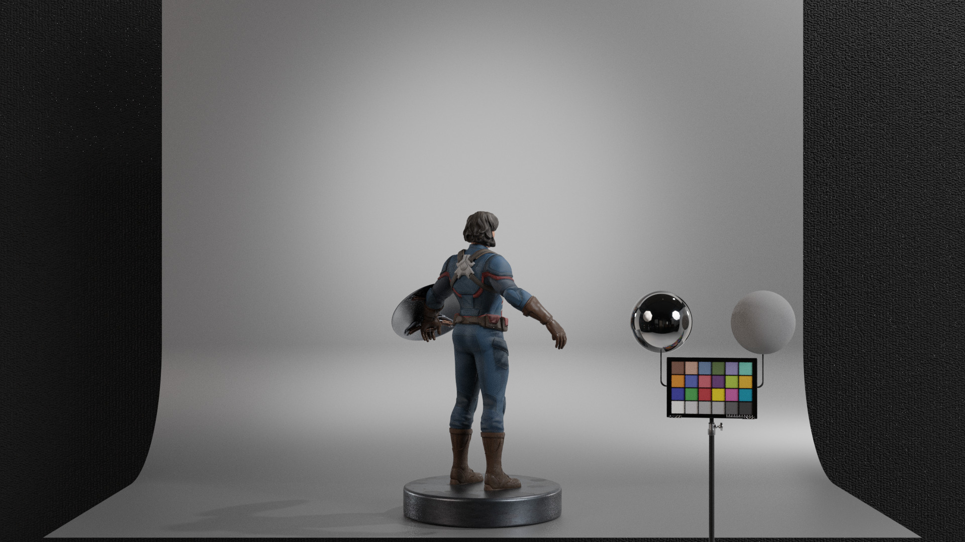 Captain Carter Low-poly 3D model_4