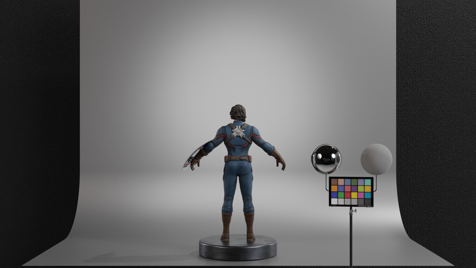 Captain Carter Low-poly 3D model_5