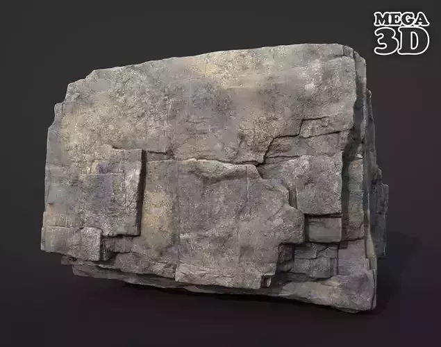 Realistic Blocky Rock 07 250612