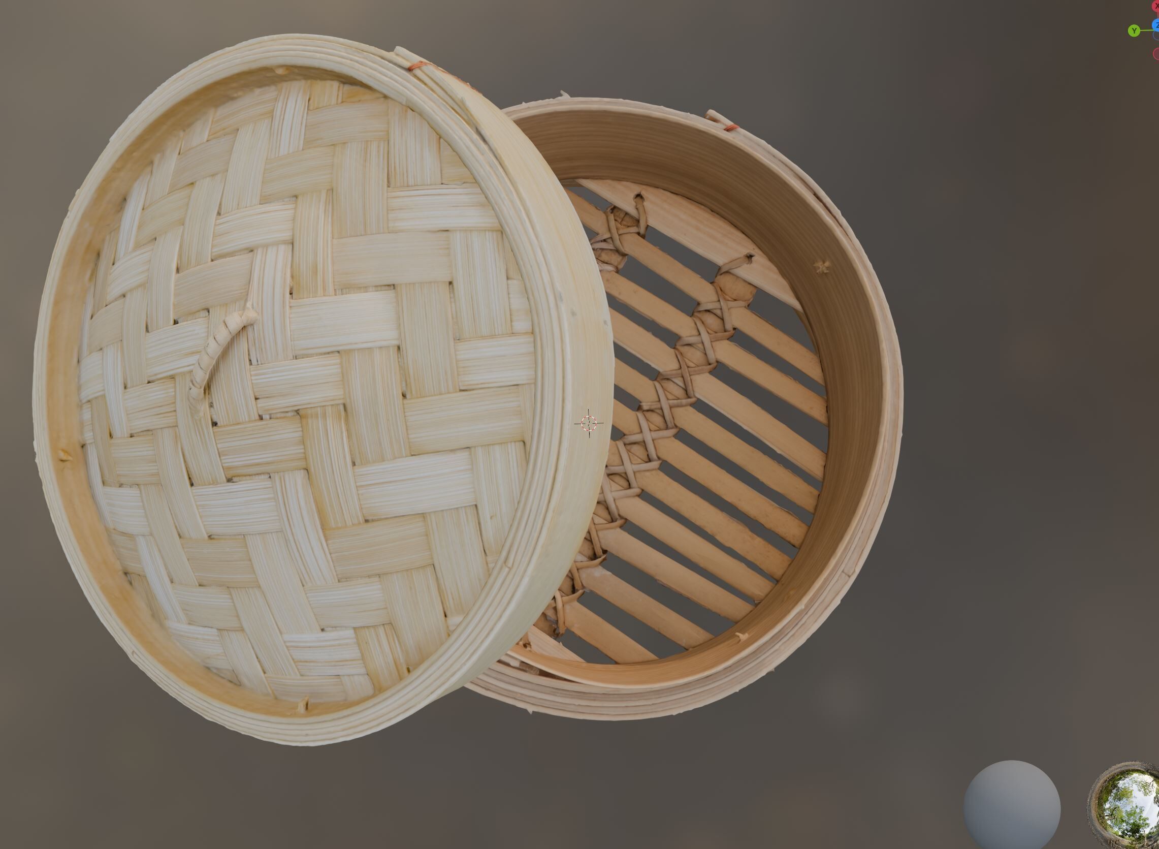 steam basket pack 3D model_4