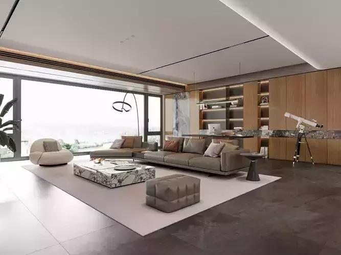 Italian living room 27 3D model