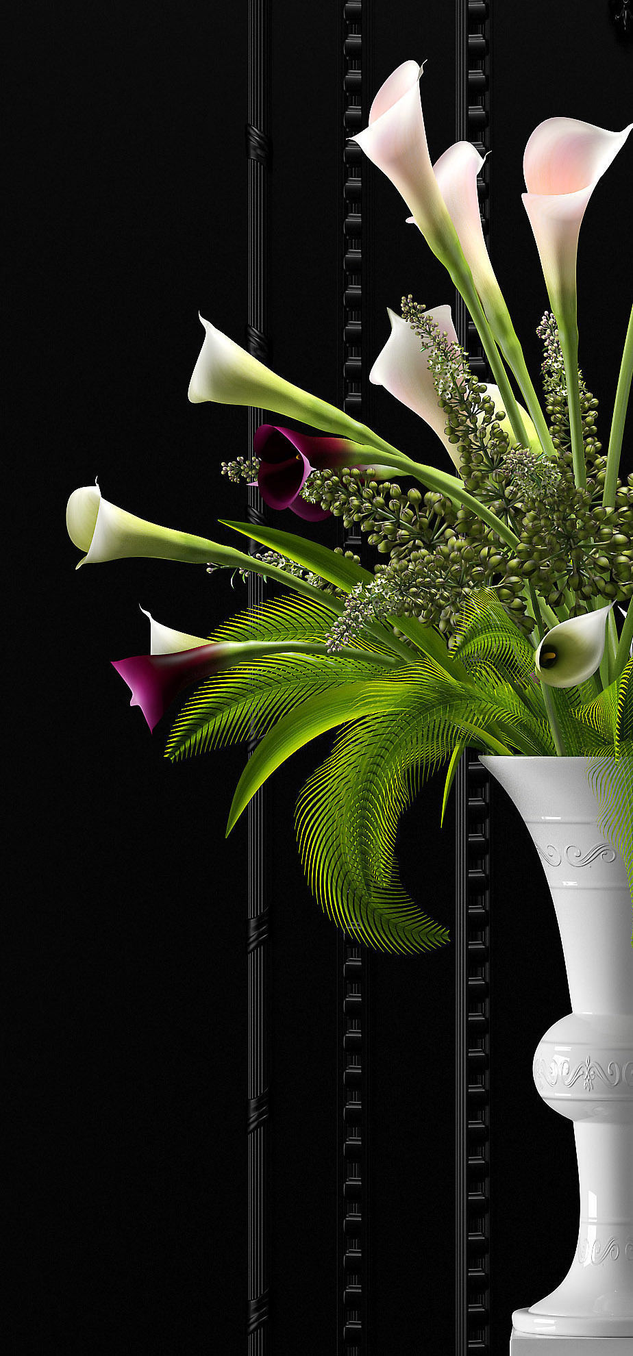 Flower Vase 3D model_1