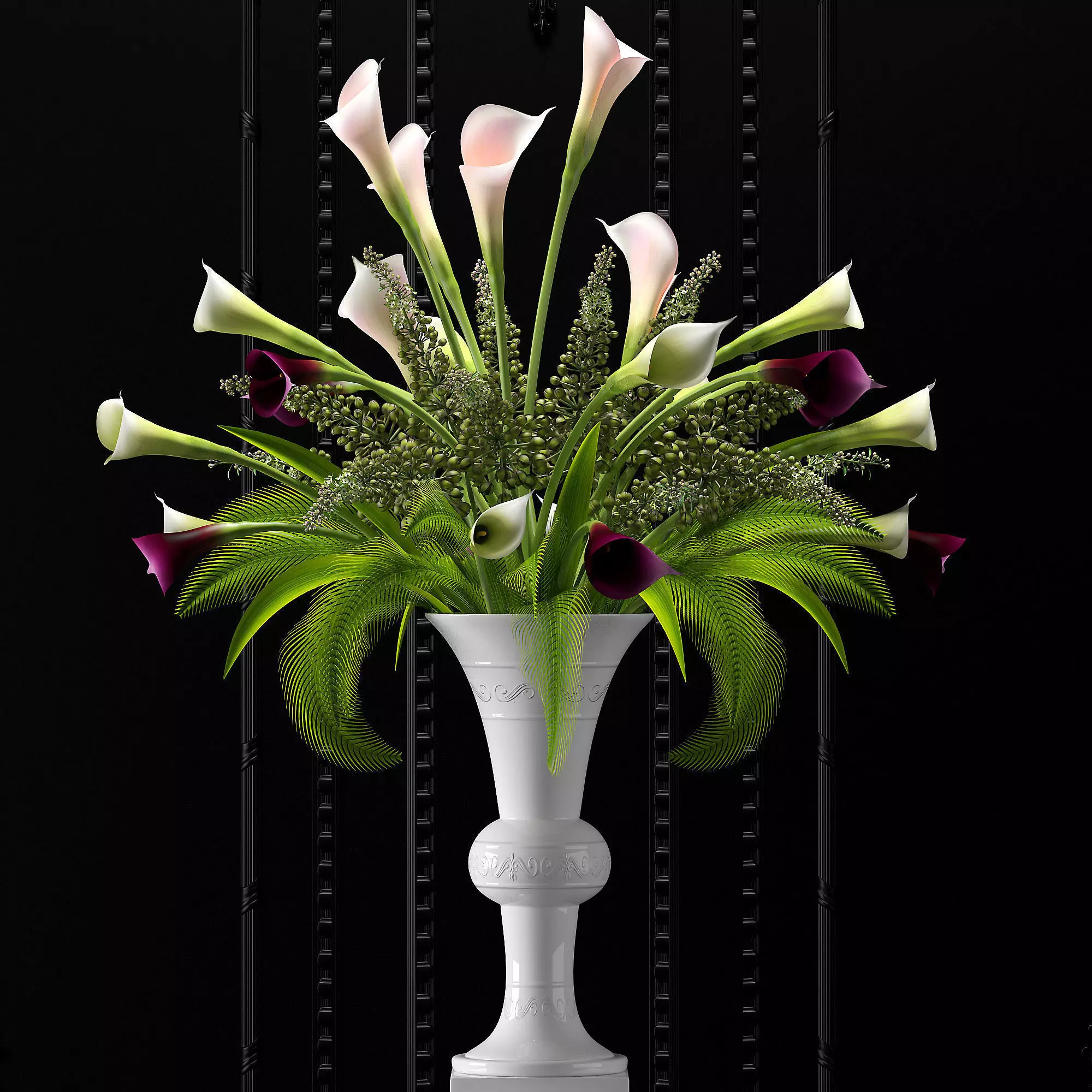 Flower Vase 3D model_0