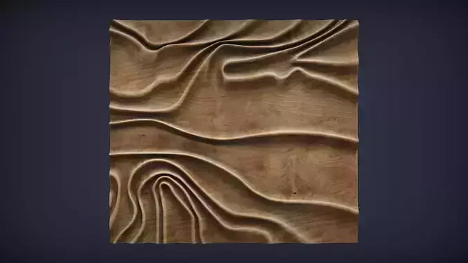 Wavy Wall Art Panel 3D print model
