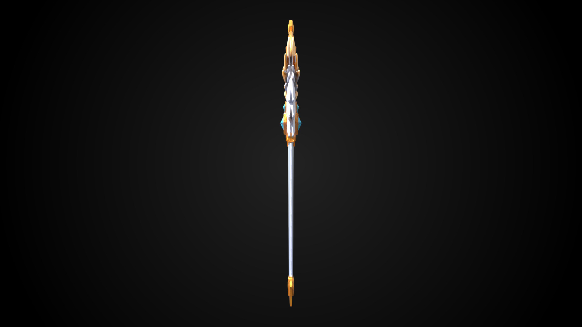 Stylized Sword - Paladin Sword Celestial Verdict - Game Ready 3D model_7