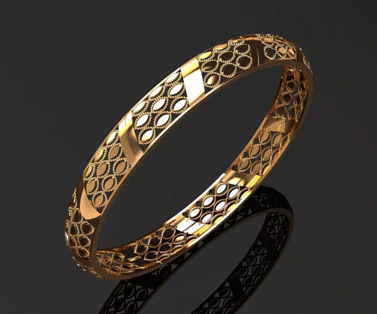 1199 Woven Atlas Bangle 60MM-12gm 3D print model