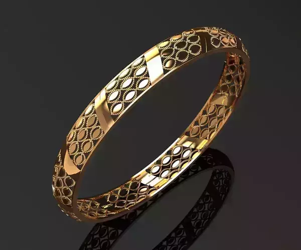 1199 Woven Atlas Bangle 60MM-12gm