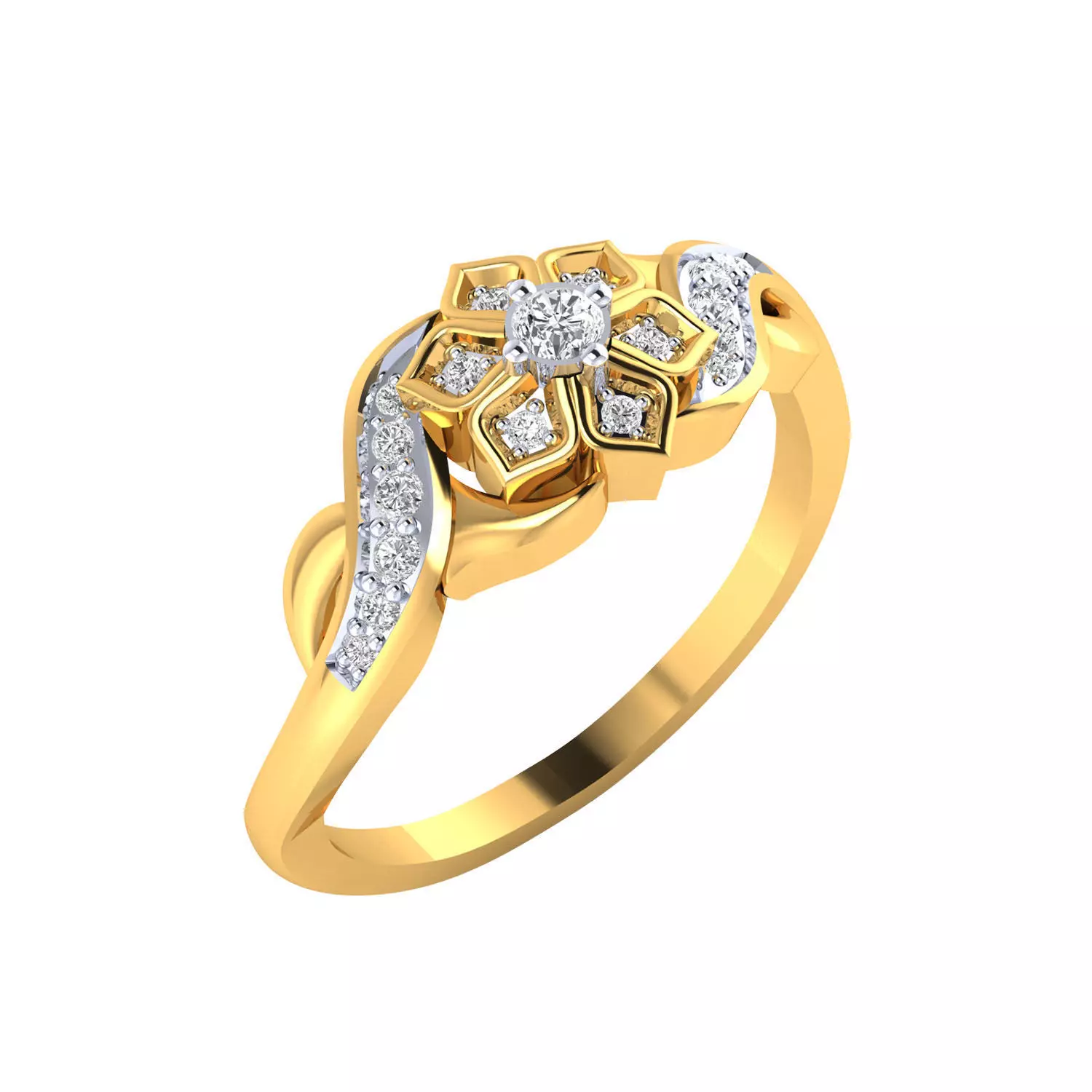Women Ring Render 3dm STL MTL SLC JCD OBJ FBX Details 3D print model
