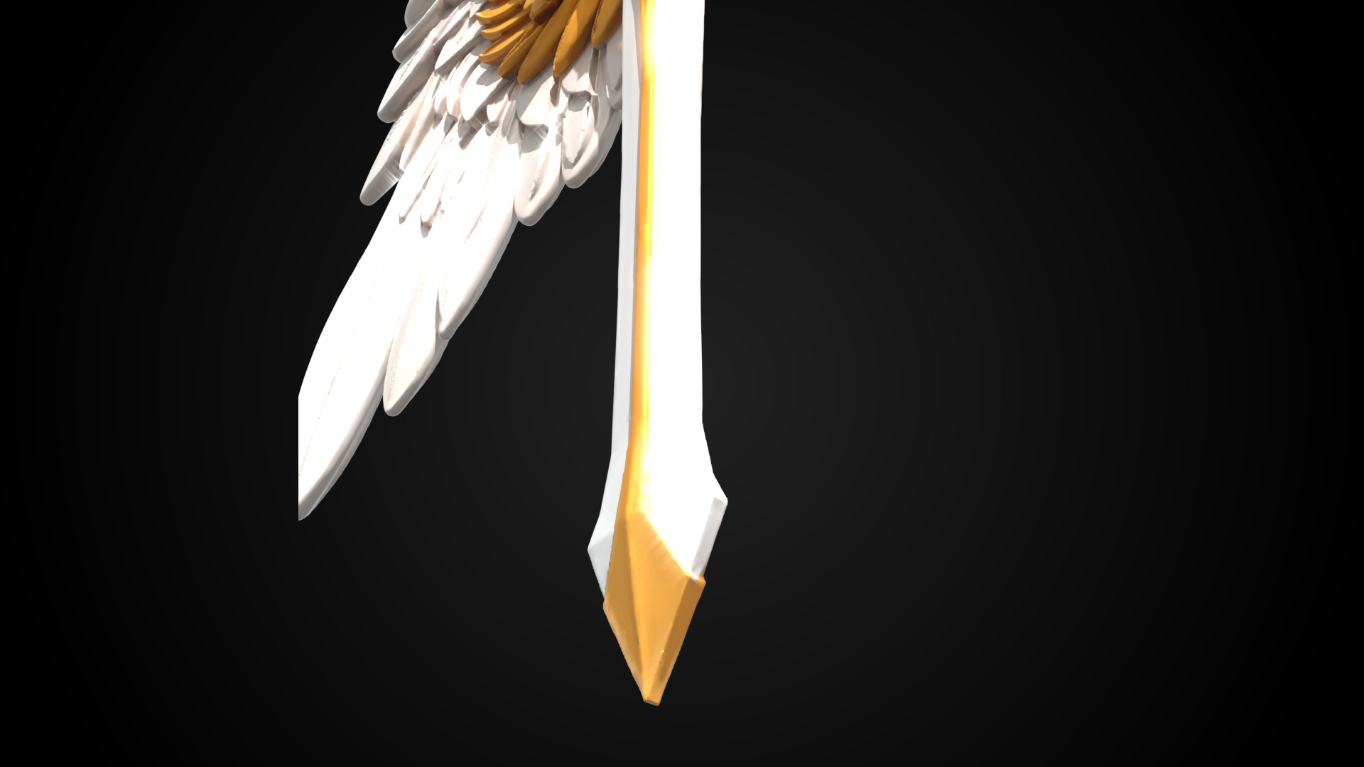 Stylized Sword - Paladin Sword Divine Ascension - Game Ready 3D model_10