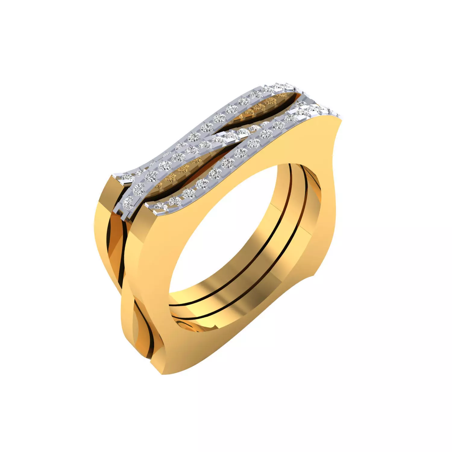 Women Ring Render 3dm STL MTL SLC JCD OBJ IGS FBX Details 3D print model