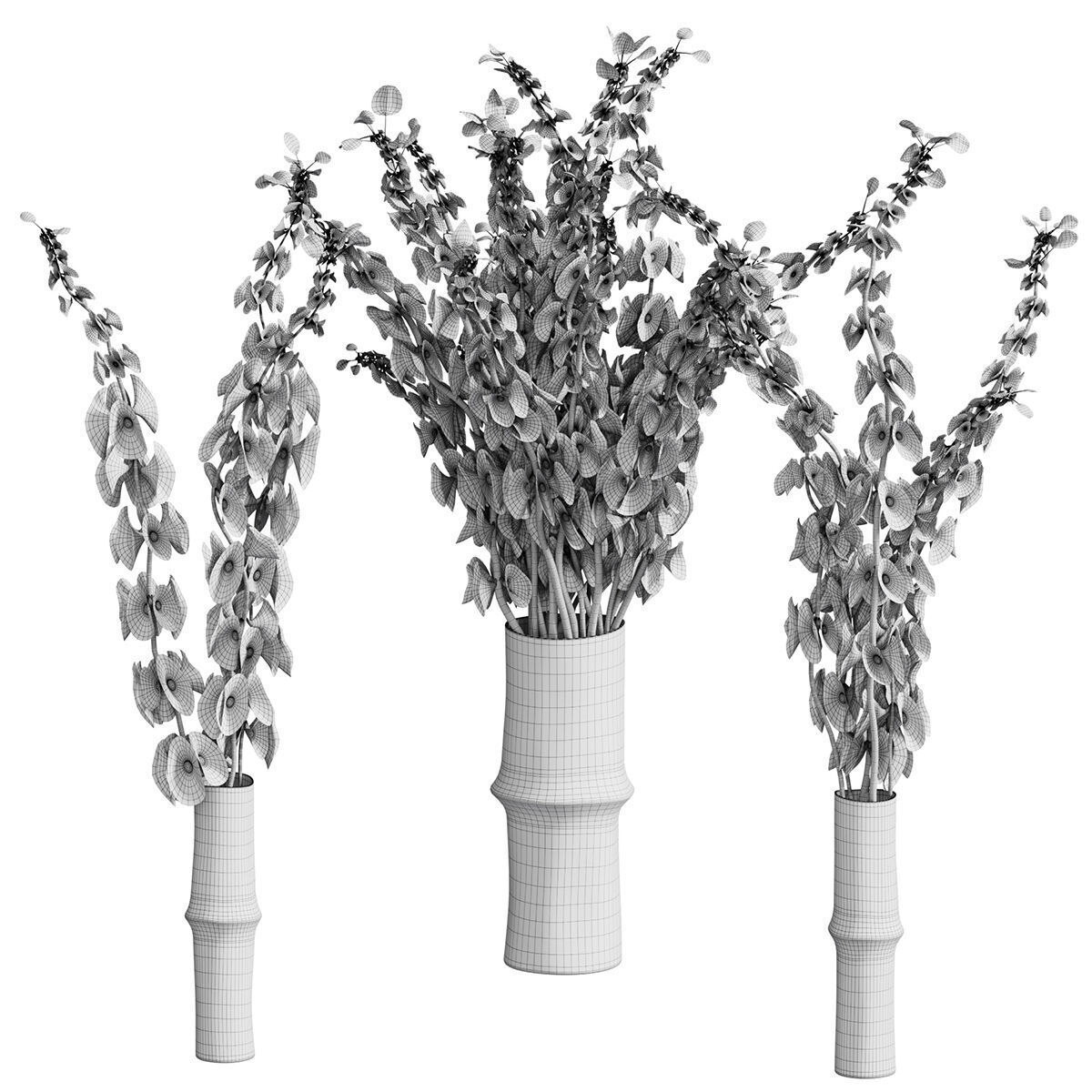 Flower In Vase 65 3D model_6