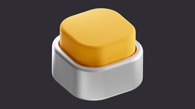 Low Poly Push Button 3D model