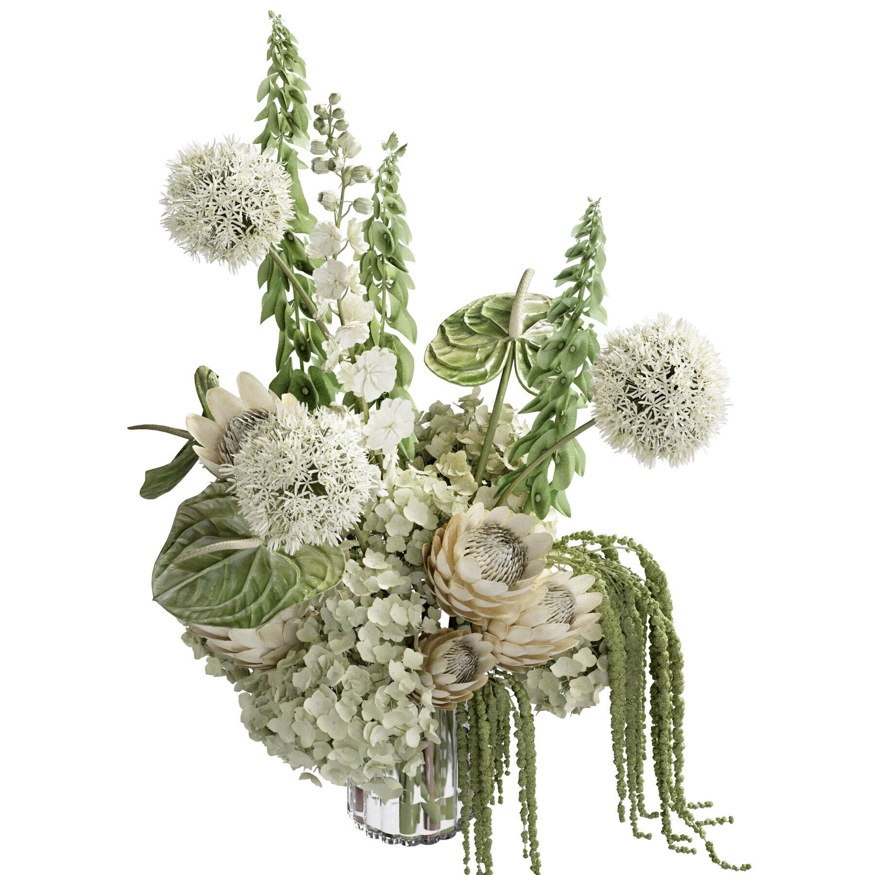 Flower In Vase 66 3D model_2