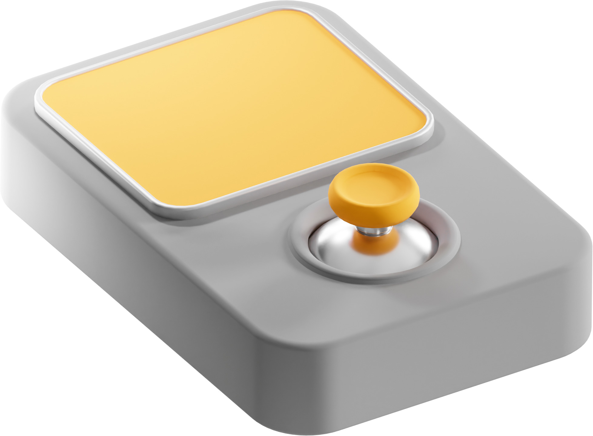 Low Poly Gadget with Screen 3D model_1